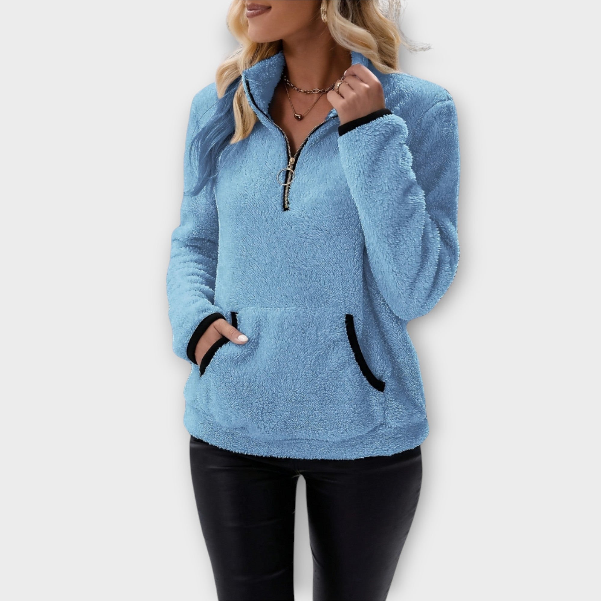 Dames Rits Trui | fleece