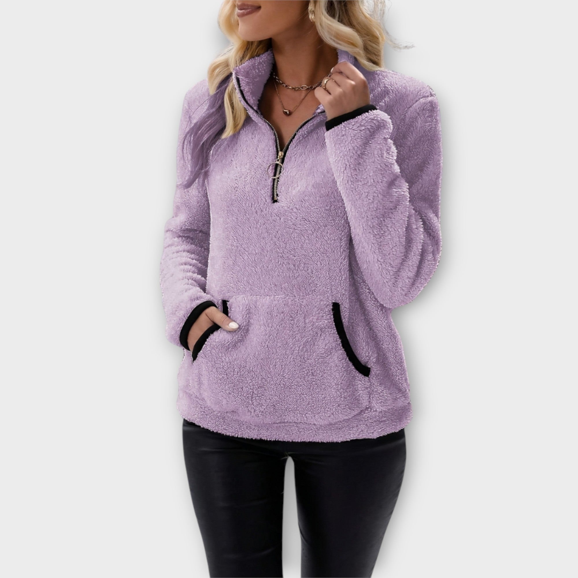 Dames Rits Trui | fleece