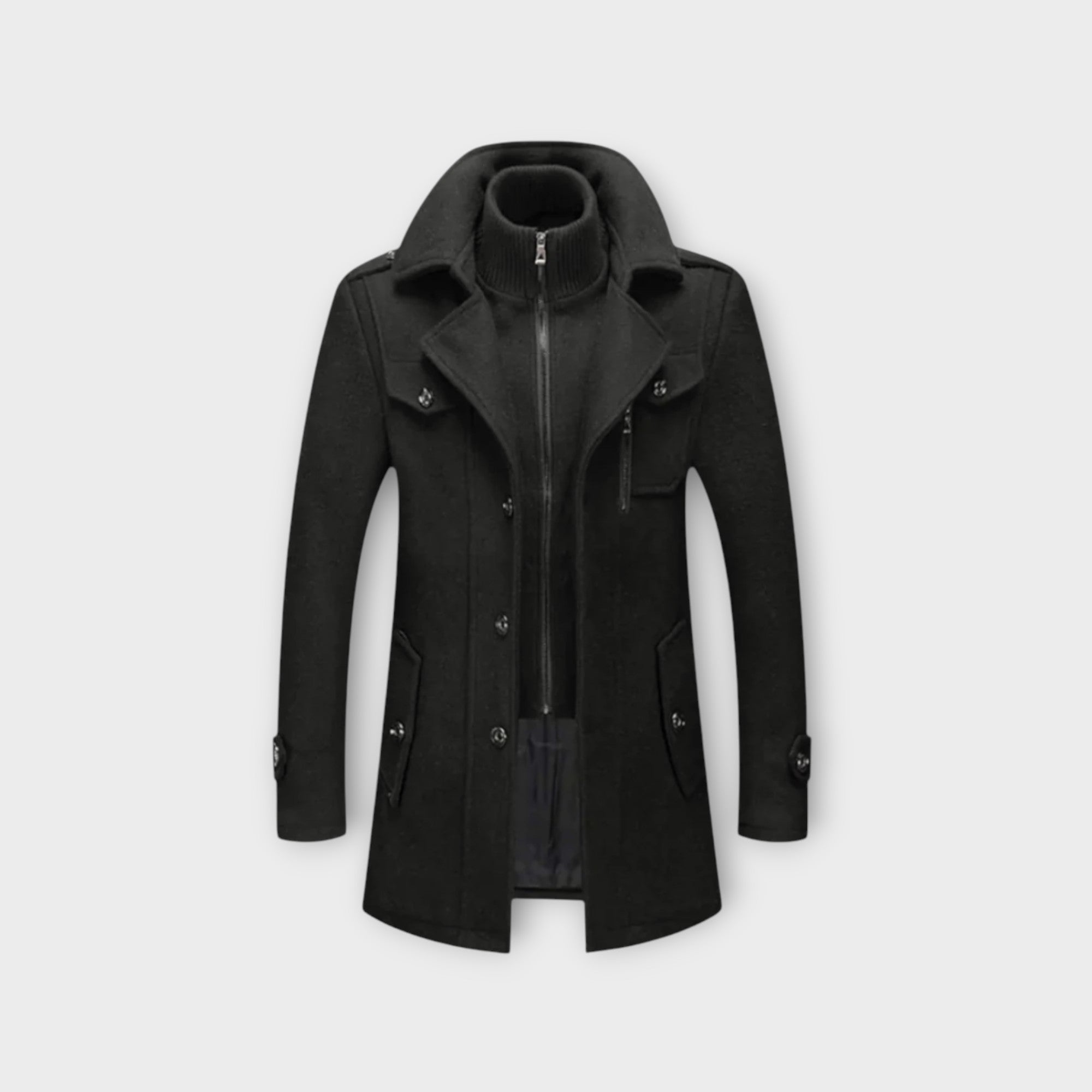 Heren Wollen lange Mantel | winter