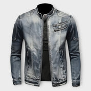Heren winter leren Jas | zonder capuchon