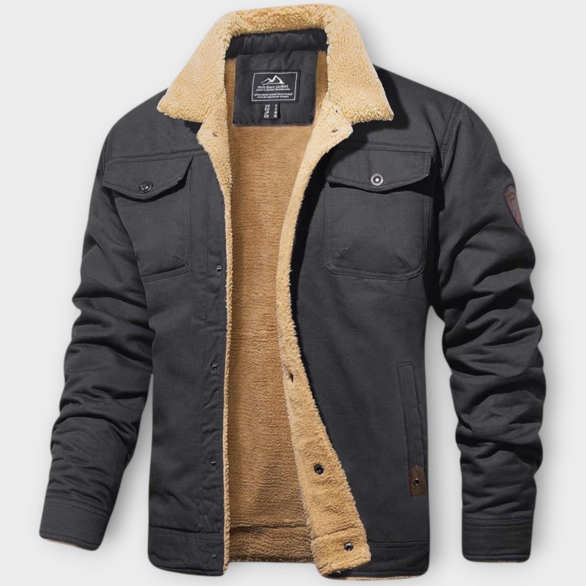 Heren Winter wollen Jas | zonder capuchon