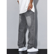 Heren Effen Kleur Jeans | Casual