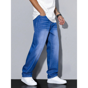 Heren Effen Kleur Jeans | Casual
