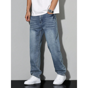 Heren Effen Kleur Jeans | Casual