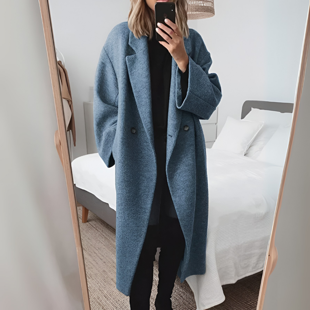 Dames Lange Mantel | Warm