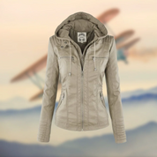 Dames Leren Jas met Capuchon | Winter