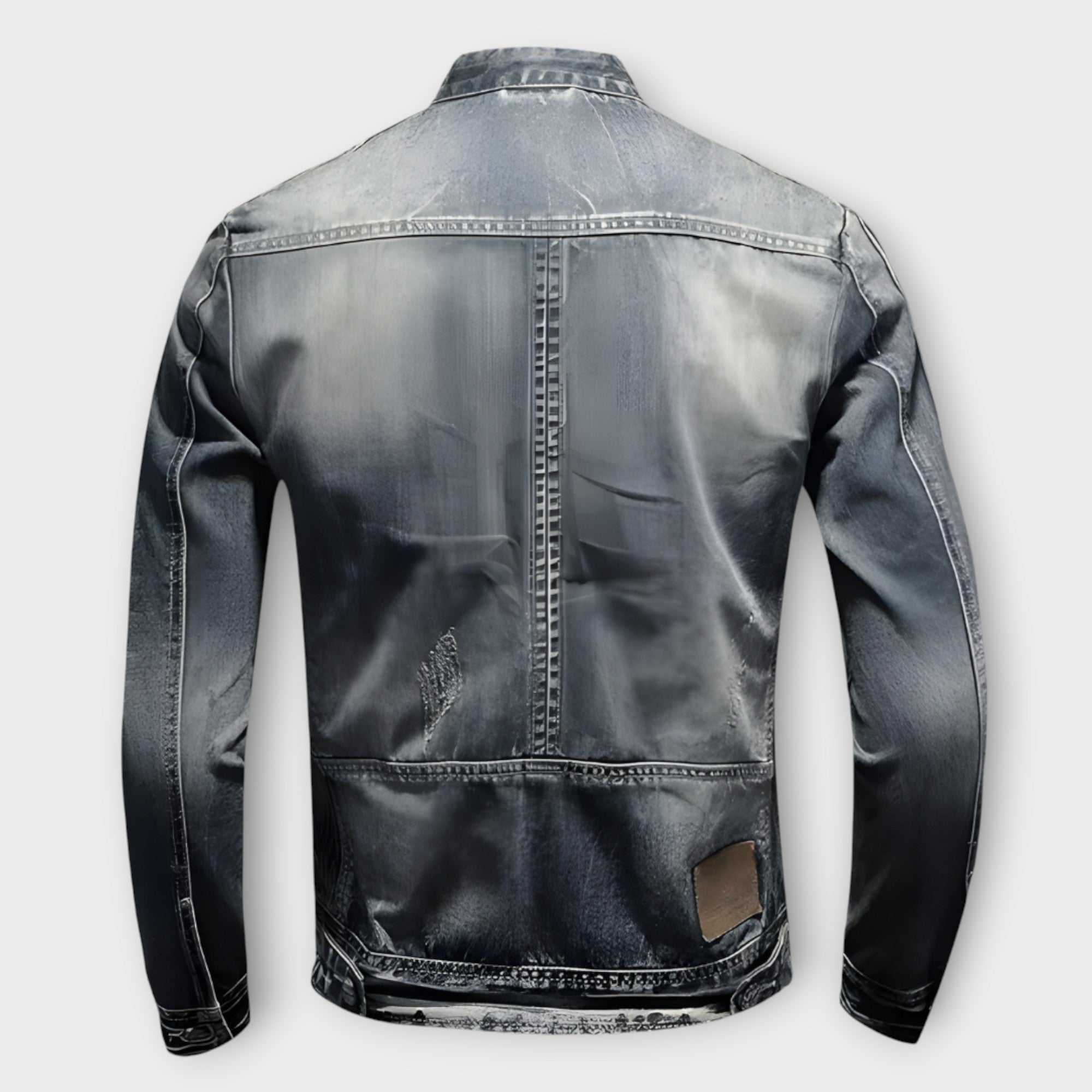 Heren winter leren Jas | zonder capuchon