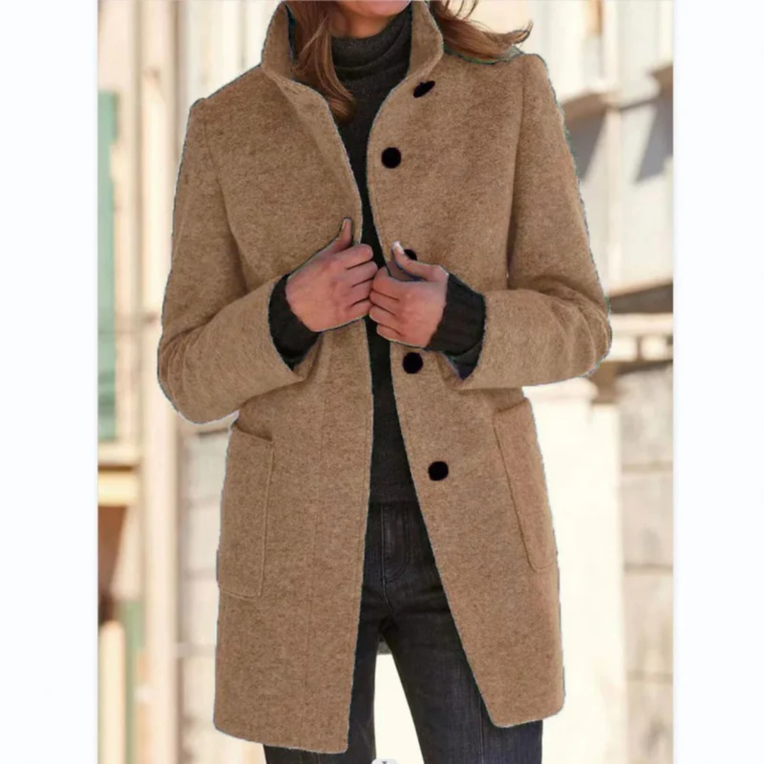 Dames Winter Lange Mantel | Winddicht