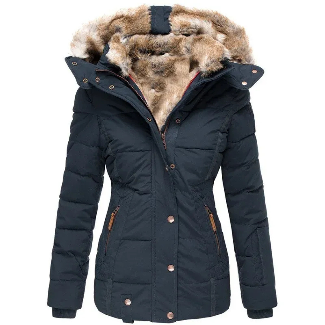Dames Winter Puffer Jas | Met Bontcapuchon