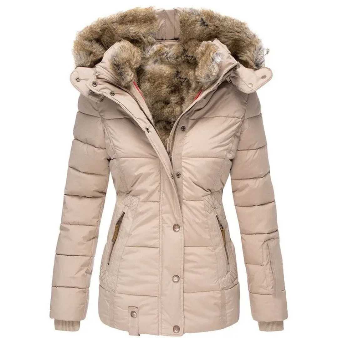Dames Winter Puffer Jas | Met Bontcapuchon