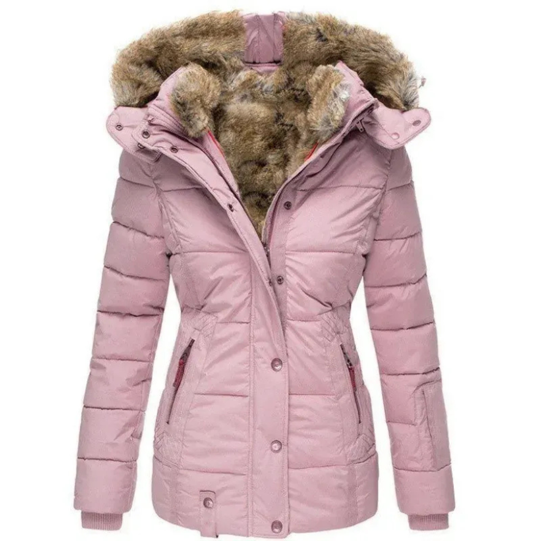 Dames Winter Puffer Jas | Met Bontcapuchon