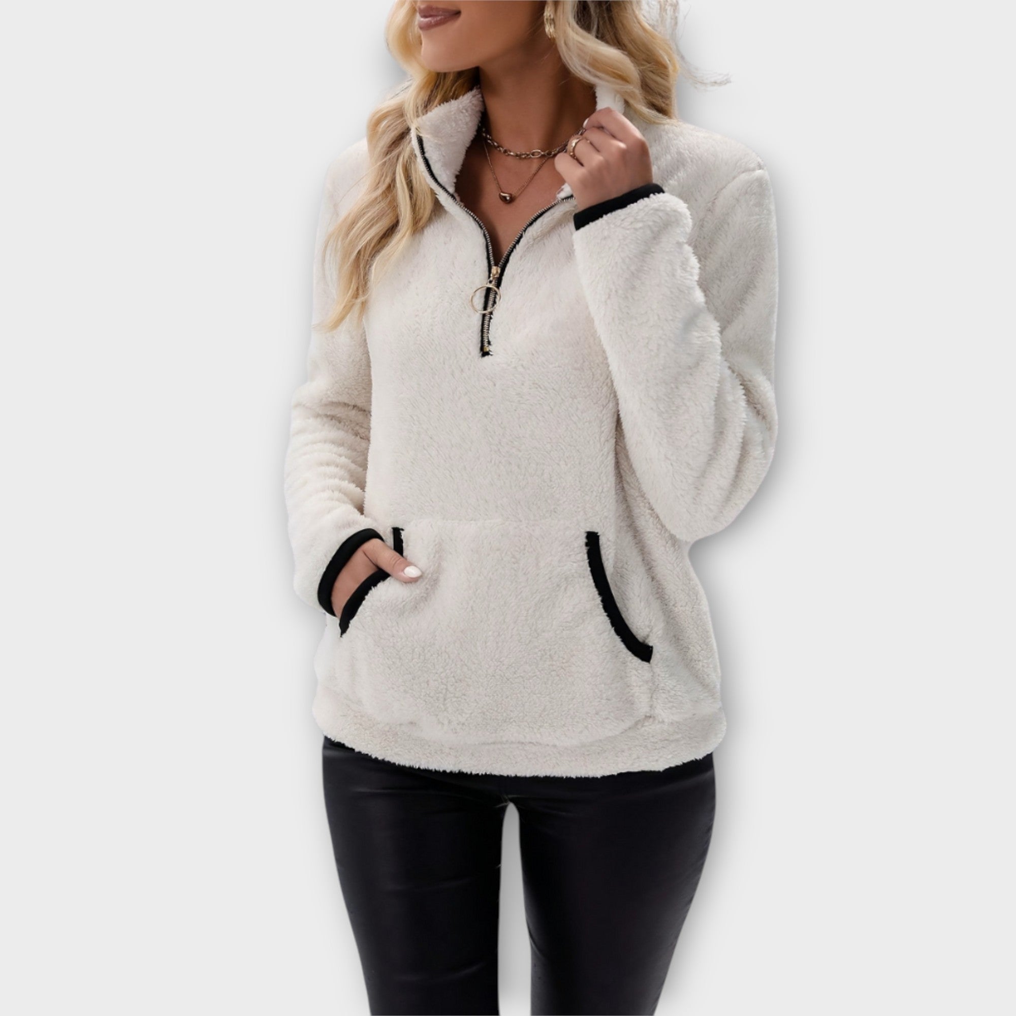 Dames Rits Trui | fleece