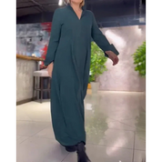 Dames Lange Mouwen Shirtjurk | Maxi