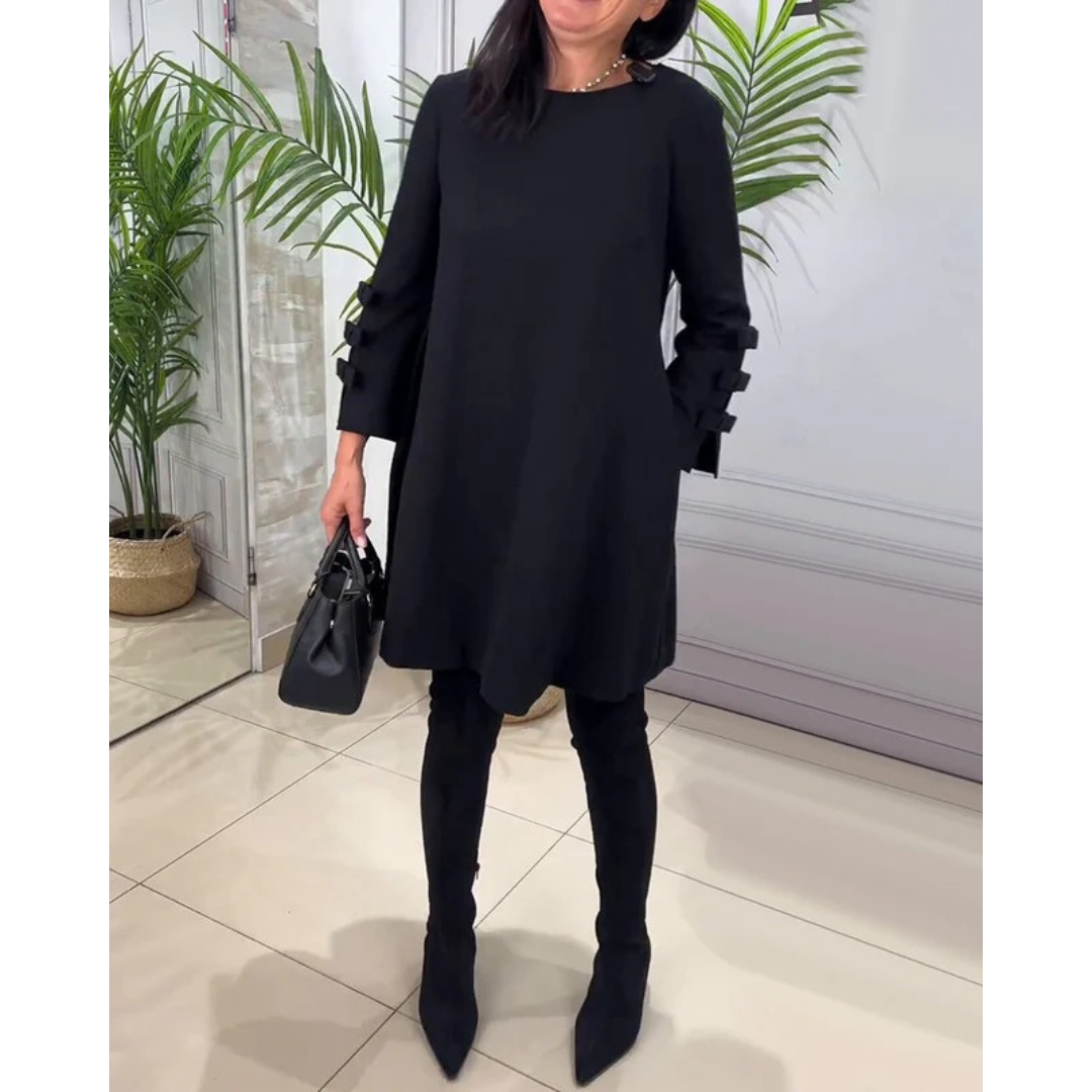 Dames Lange Mouwen Casual Jurk | Mini