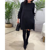 Dames Lange Mouwen Casual Jurk | Mini