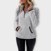 Dames Rits Trui | fleece