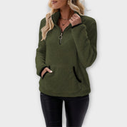 Dames Rits Trui | fleece