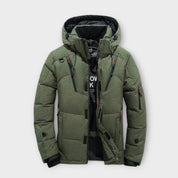 Heren winter gewatteerde parka | met capuchon