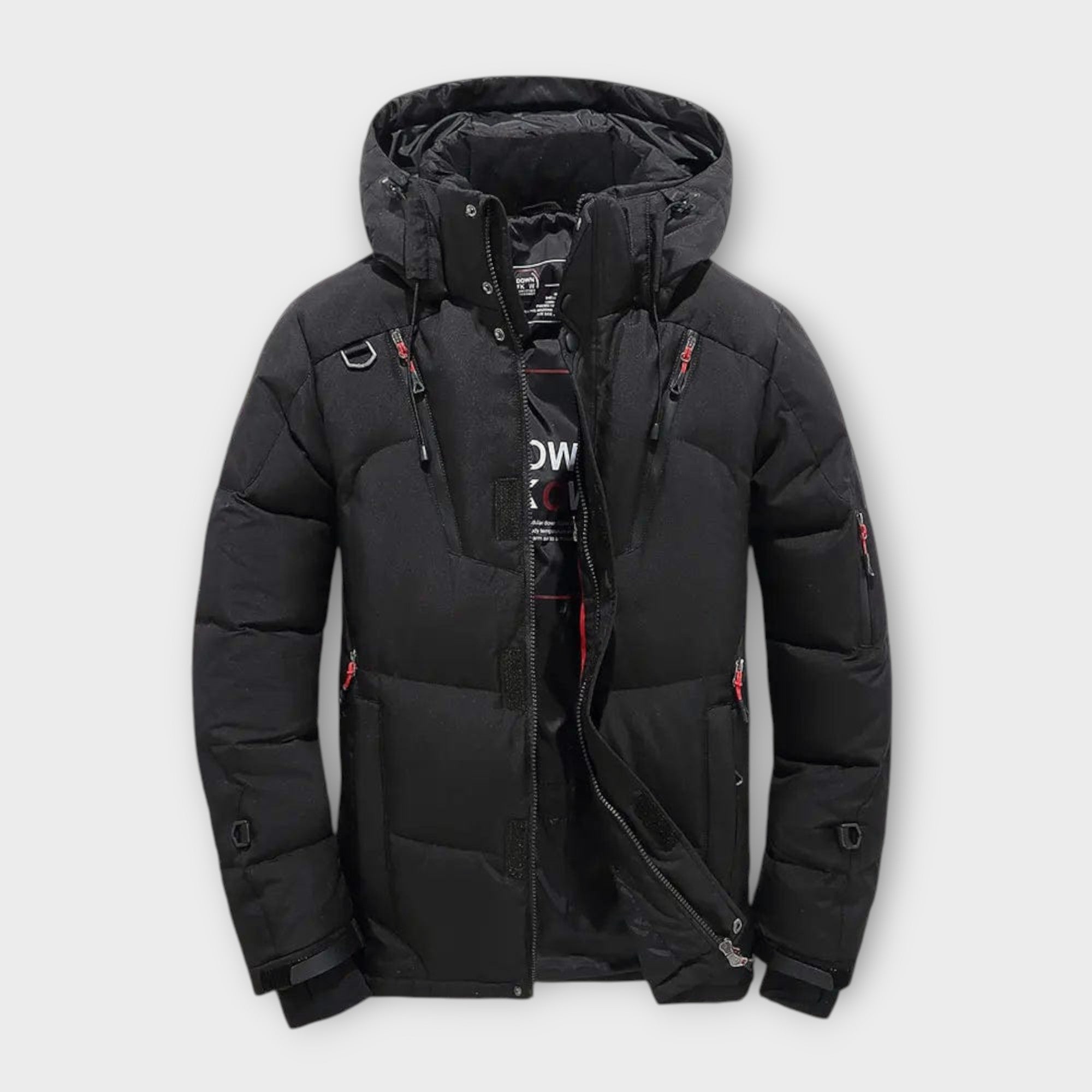 Heren winter gewatteerde parka | met capuchon
