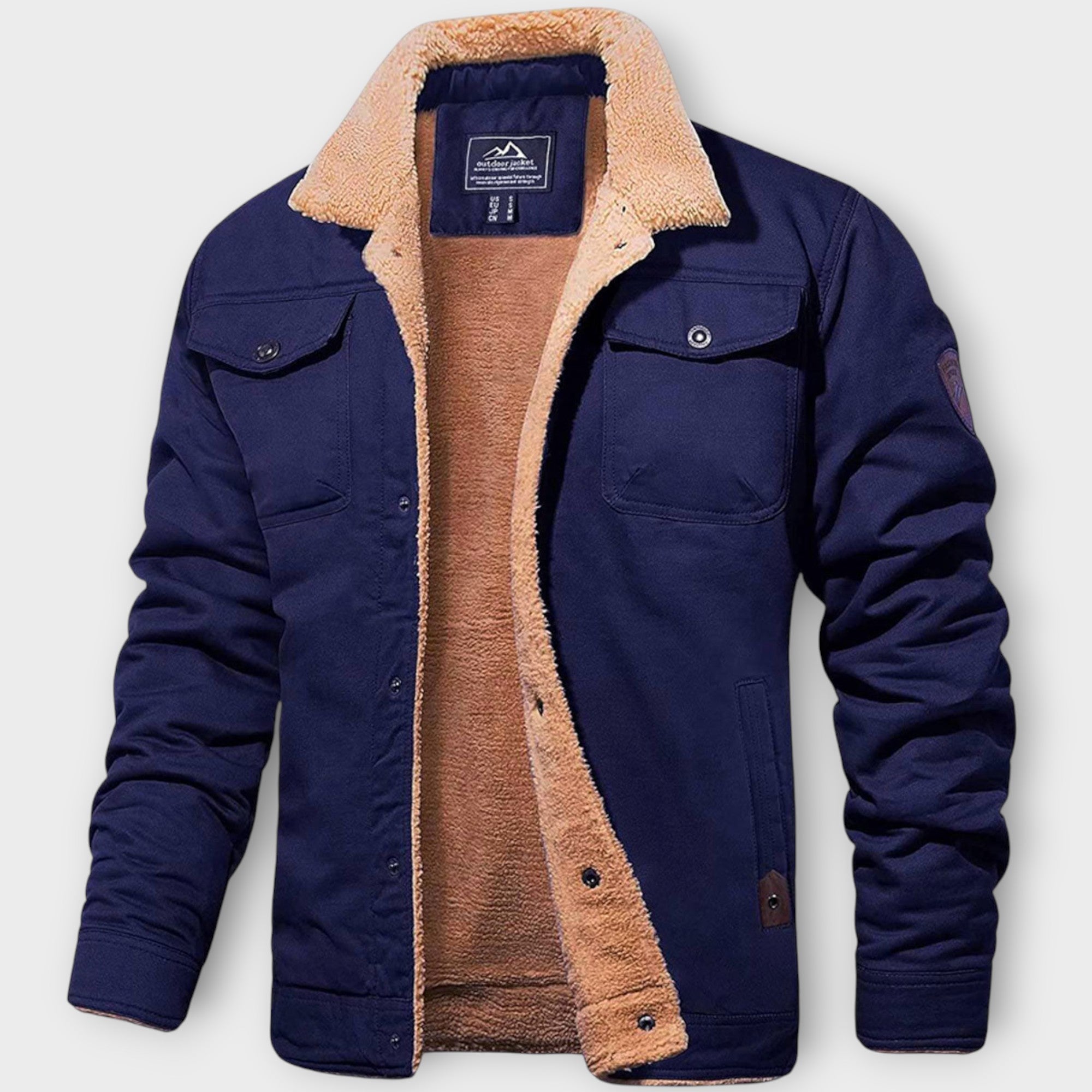 Heren Winter wollen Jas | zonder capuchon