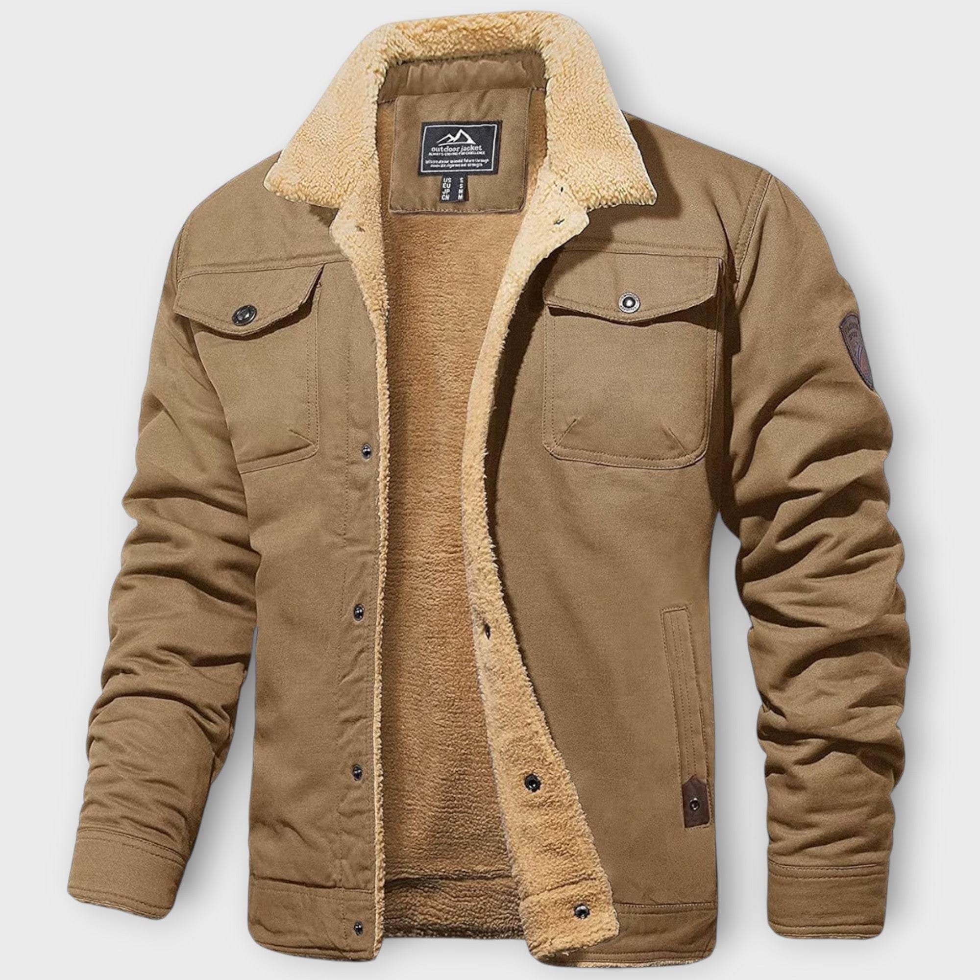 Heren Winter wollen Jas | zonder capuchon