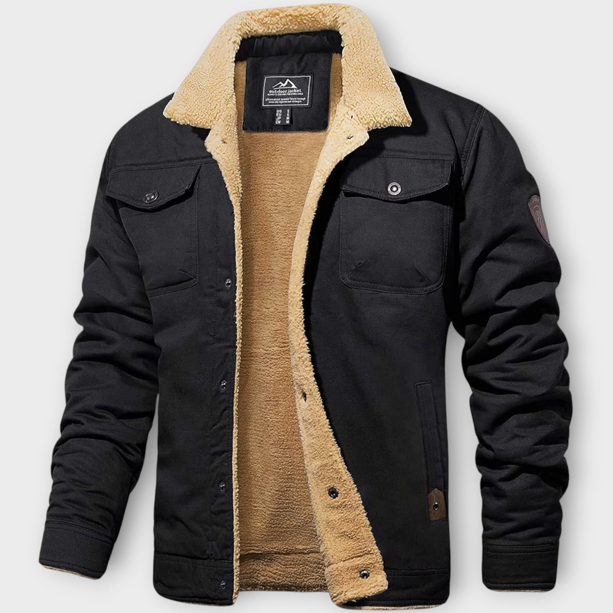 Heren Winter wollen Jas | zonder capuchon