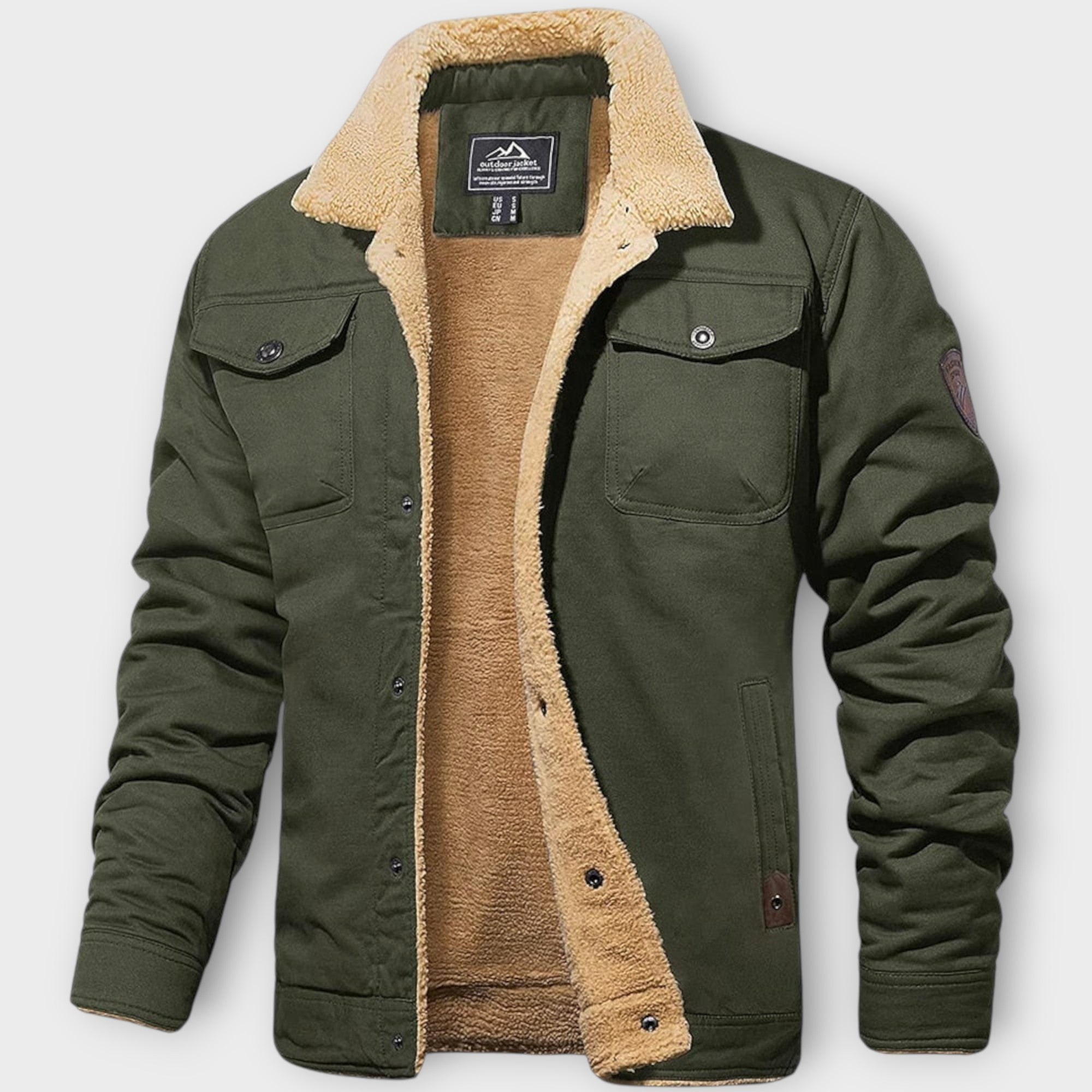 Heren Winter wollen Jas | zonder capuchon