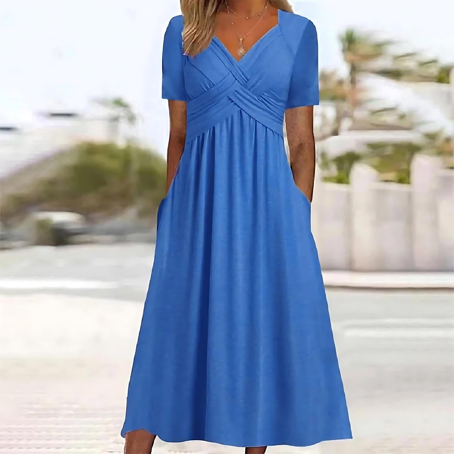 Carmen™ | Midi-jurk met Buikbedekking