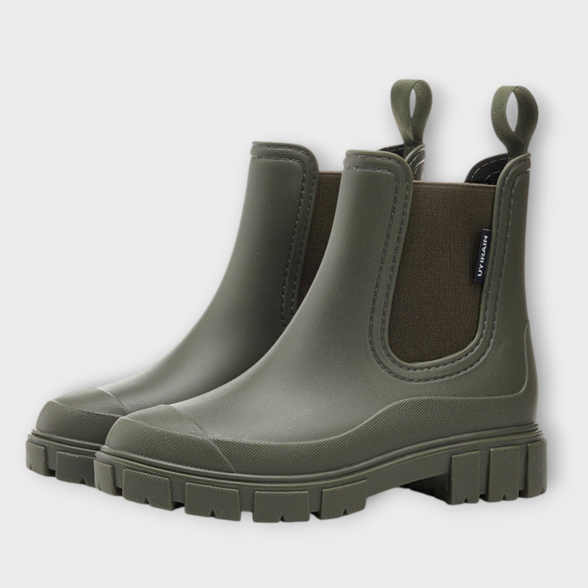 Dames Rubber Enkellaarsjes | Waterdicht