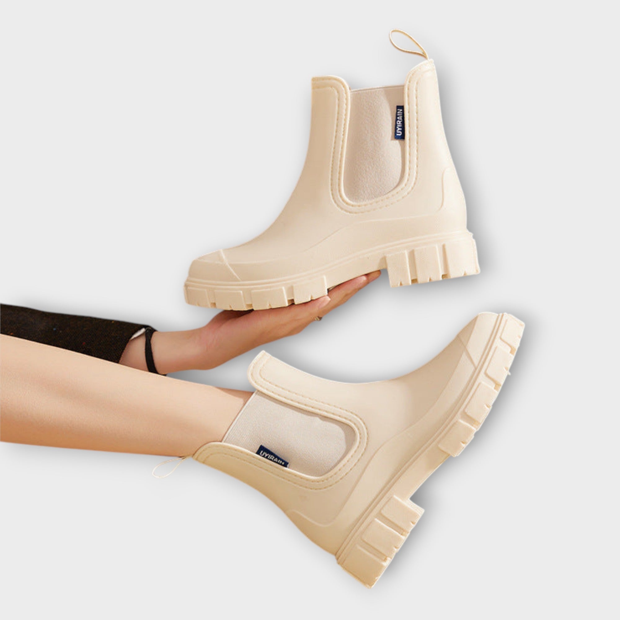 Dames Rubber Enkellaarsjes | Waterdicht