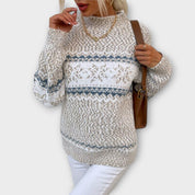 Dames noorse gebreide Trui | fleece