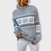 Dames noorse gebreide Trui | fleece