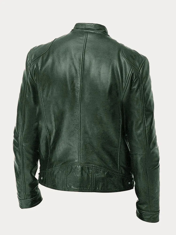 Leif™ – Casual Leren Jas: Tijdloze Stijl en Comfort