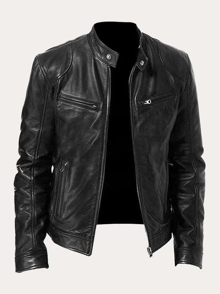 Leif™ – Casual Leren Jas: Tijdloze Stijl en Comfort