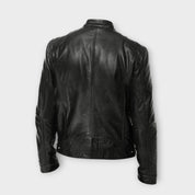 Heren Winter Leren Jas | zonder capuchon