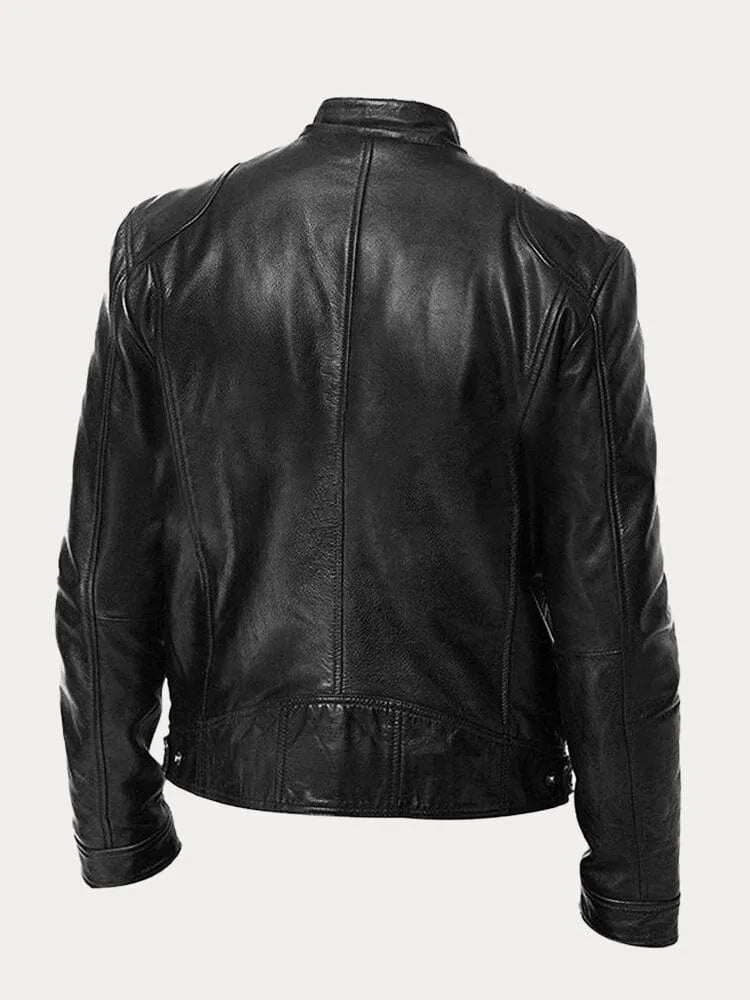 Leif™ – Casual Leren Jas: Tijdloze Stijl en Comfort