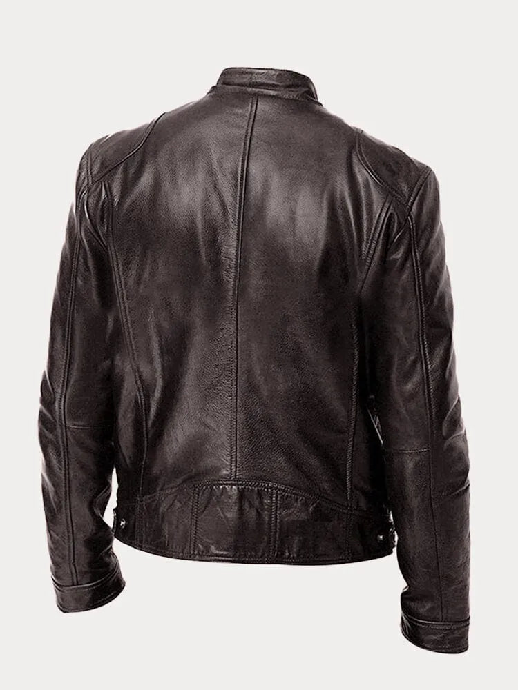 Leif™ – Casual Leren Jas: Tijdloze Stijl en Comfort