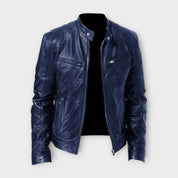 Heren Winter Leren Jas | zonder capuchon