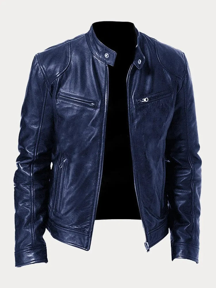 Leif™ – Casual Leren Jas: Tijdloze Stijl en Comfort