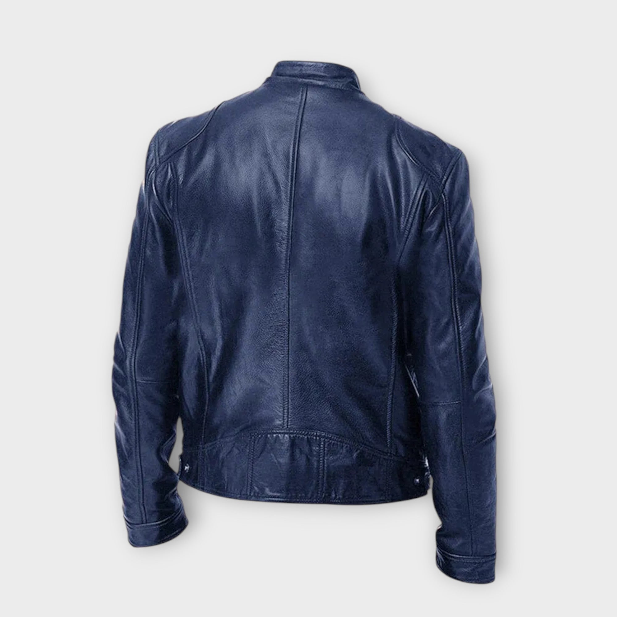 Heren Winter Leren Jas | zonder capuchon