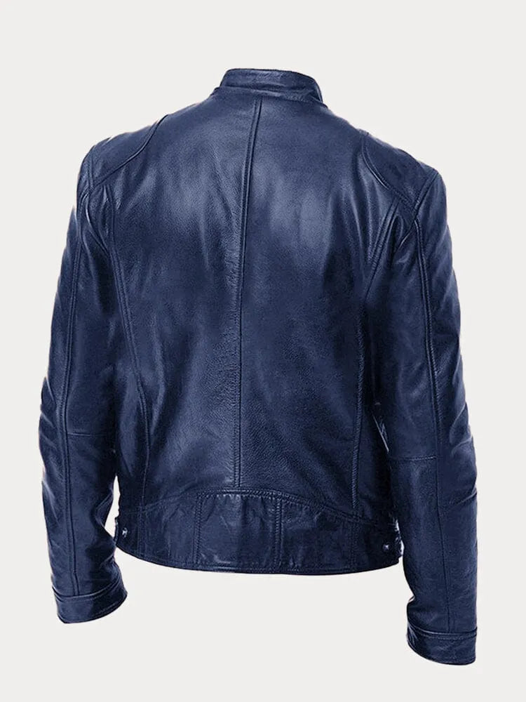 Leif™ – Casual Leren Jas: Tijdloze Stijl en Comfort