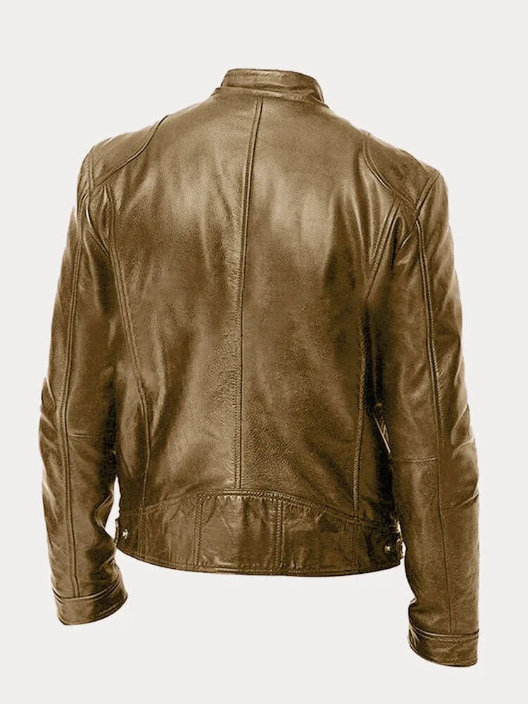 Leif™ – Casual Leren Jas: Tijdloze Stijl en Comfort