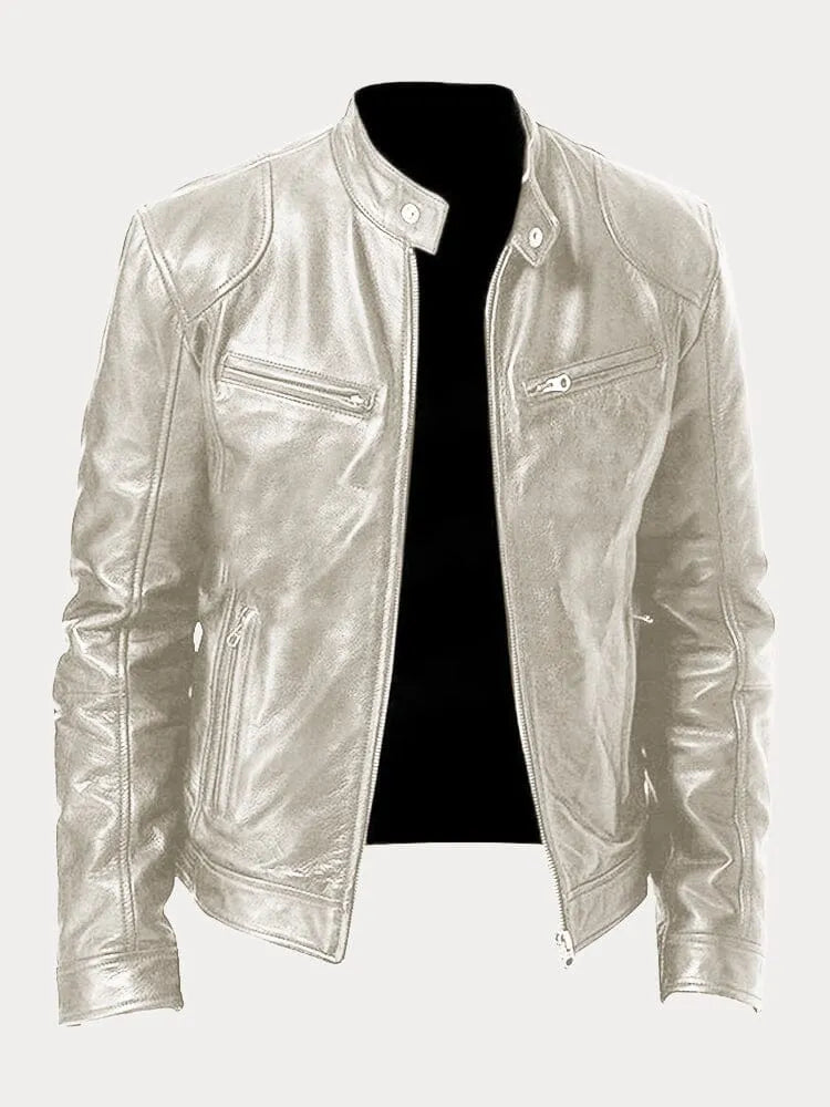 Leif™ – Casual Leren Jas: Tijdloze Stijl en Comfort