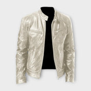 Heren Winter Leren Jas | zonder capuchon
