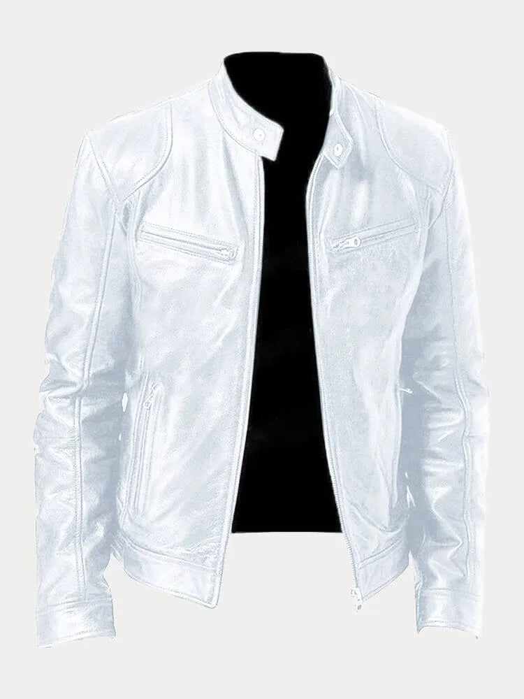 Leif™ – Casual Leren Jas: Tijdloze Stijl en Comfort