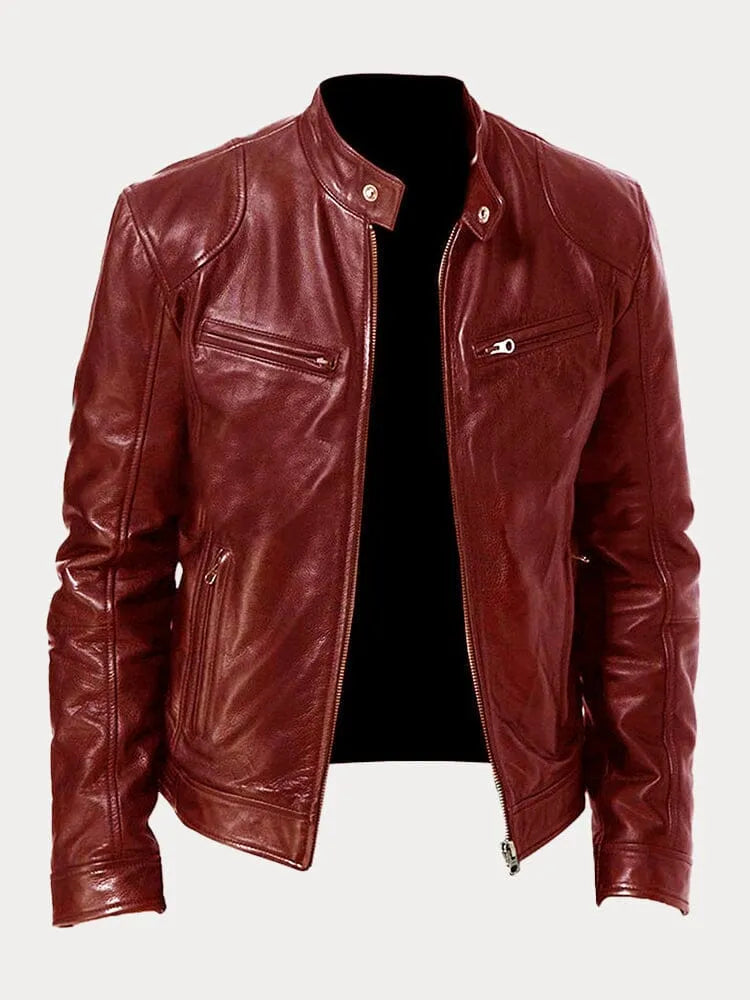 Leif™ – Casual Leren Jas: Tijdloze Stijl en Comfort