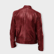 Heren Winter Leren Jas | zonder capuchon