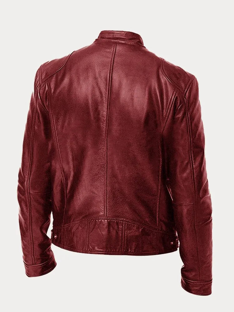 Leif™ – Casual Leren Jas: Tijdloze Stijl en Comfort