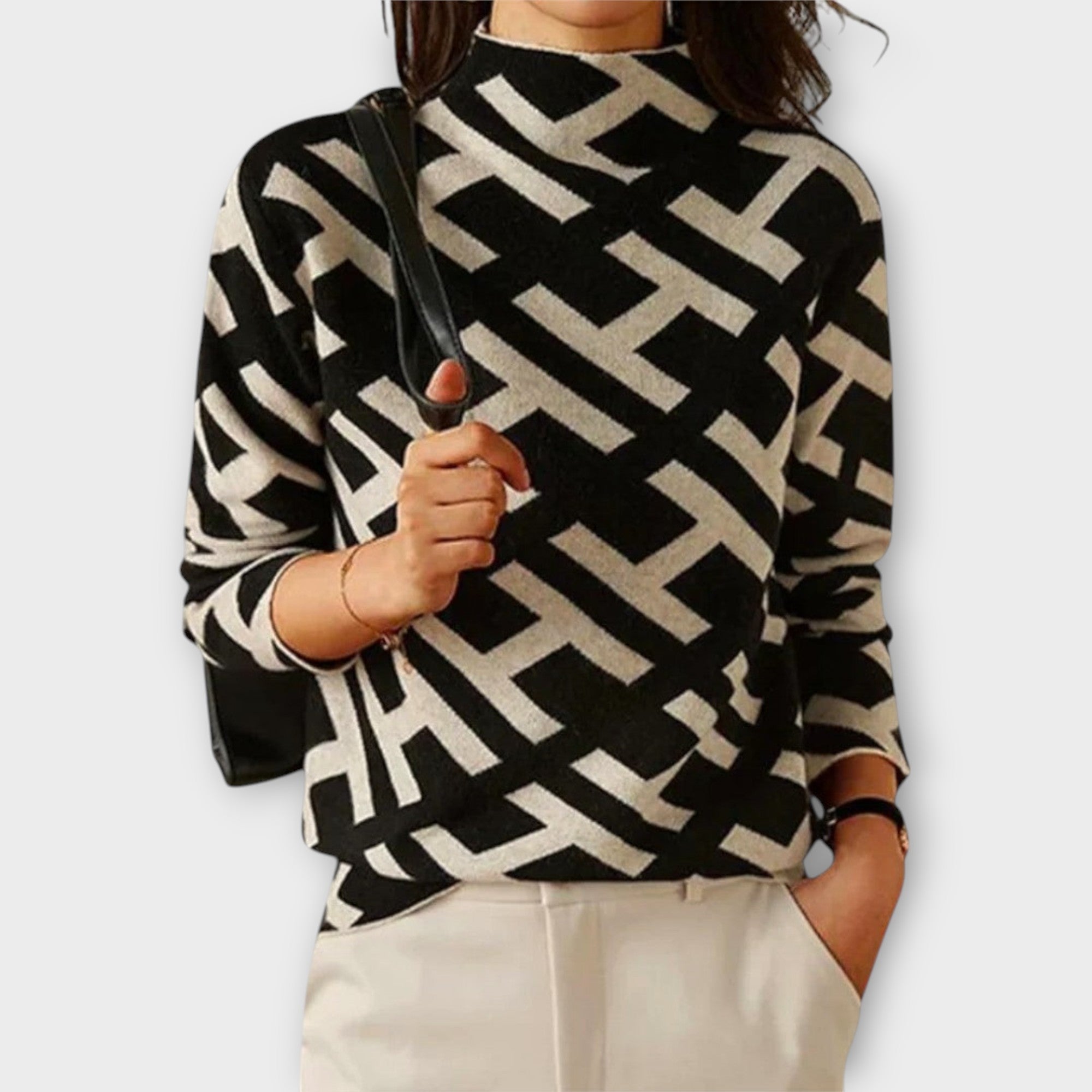 Dames Lange Coltrui | zwart leuke
