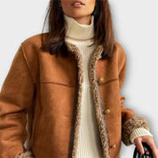 Dames leren wollen Jas | warm